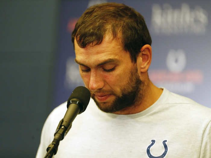 Luck shocked the NFL world by announcing his retirement after the third preseason game before the 2019 season. Facing another severe injury, Luck said he needed to separate himself from football to live the life he wants to live. The Colts reached the playoffs four times in eight seasons and the AFC title game once.