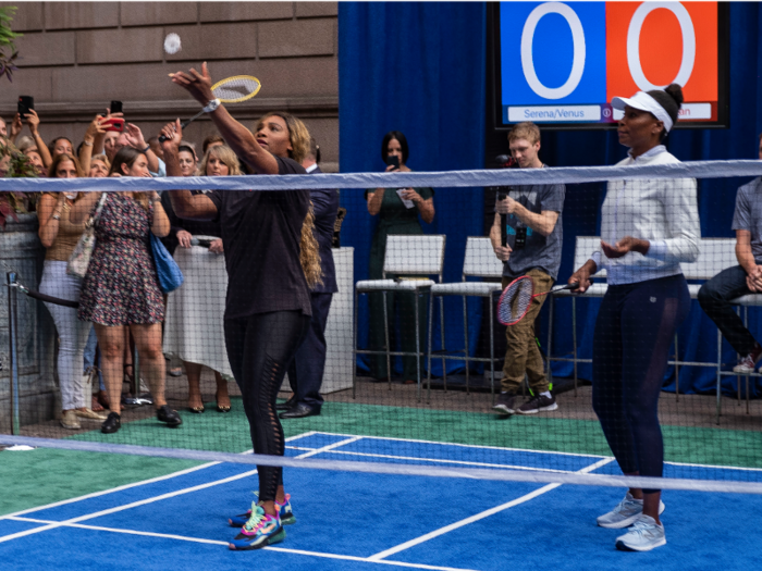 Next up were the Williams sisters, Serena and Venus.