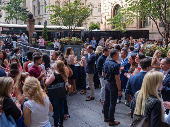 After almost an hour, as the guests continued to mingle and drink rosé, there was still no sign of Nadal, the Williams sisters, or the other tennis players.