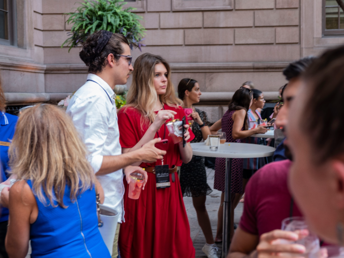 The stylish crowd was a mix of all ages.