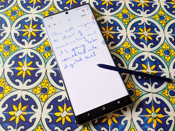 7. You can convert your hand-written notes into digital text.