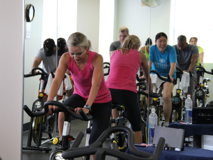 Cox Enterprises offers fitness classes like spin and yoga to its employees
