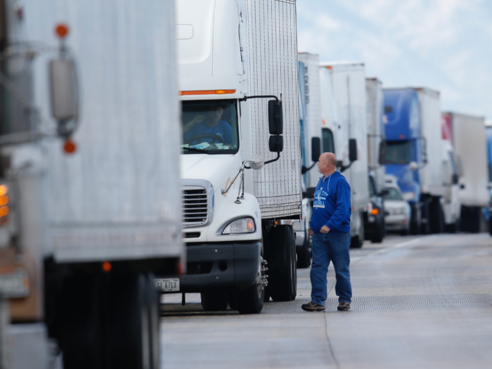 They have to wait for hours, unpaid, for their trucks to be unloaded or reloaded