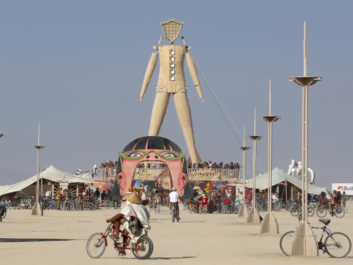 Like other tech CEOs, Chesky has reportedly attended "Burning Man," the wild 9-day arts event in the Nevada desert that