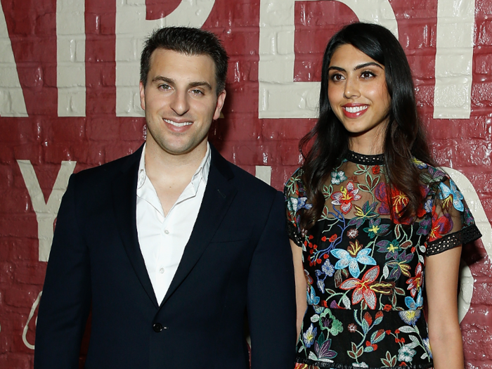 Chesky started dating artist Elissa Patel sometime in 2013.