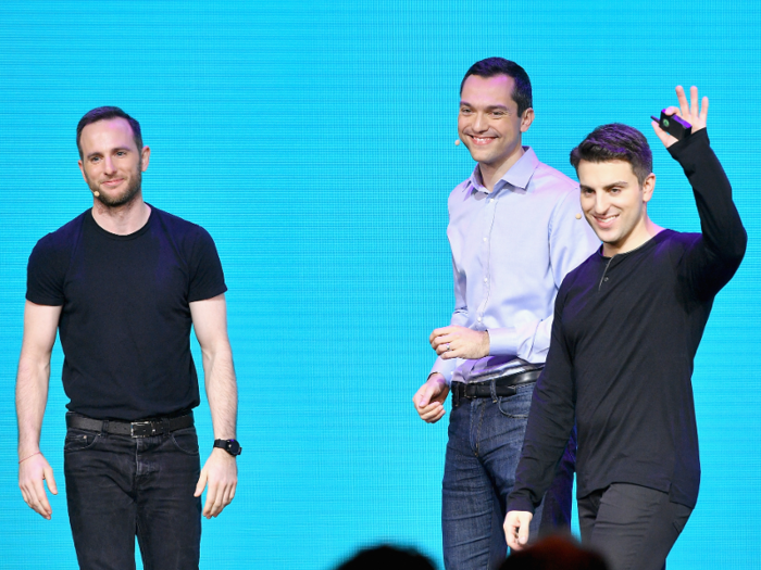 Chesky and the other two Airbnb founders are all billionaires.