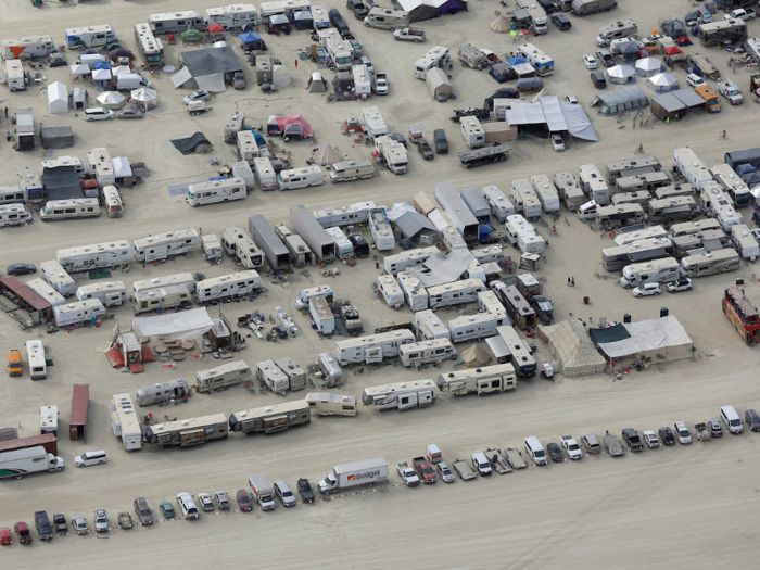 Burning Man started out in 1986 as nothing more than a small gathering on a San Francisco beach. But the event has since evolved into a massive temporary metropolis in the middle of the desert — called Black Rock City — with thousands of camps and villages and campers taking over the "playa."