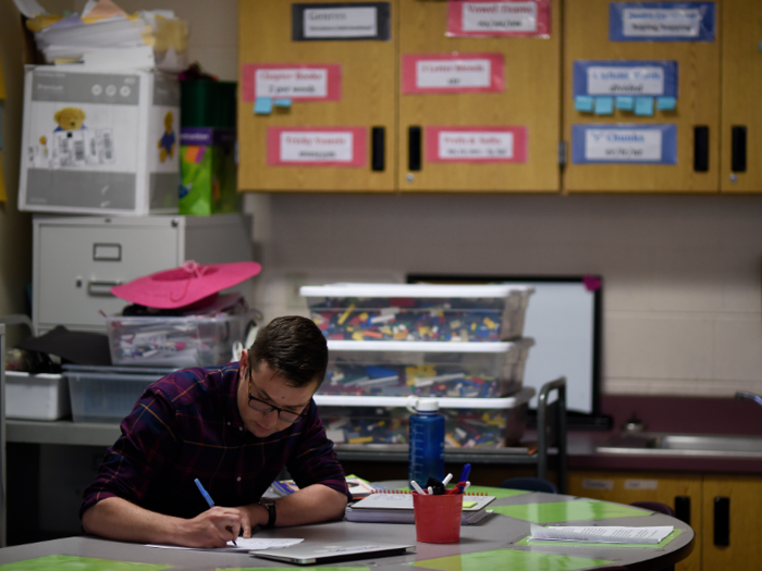 Schools call subs early in the morning to ask them to step in for a teacher.