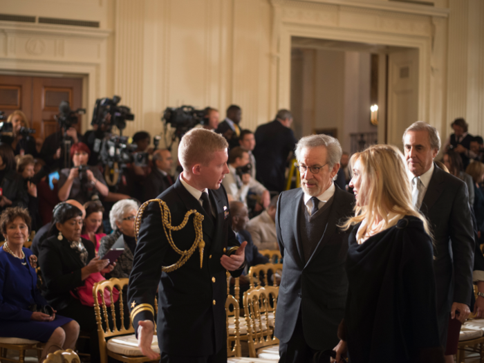 Military social aides volunteer to greet, chat, and dance with dignitaries visiting the White House.