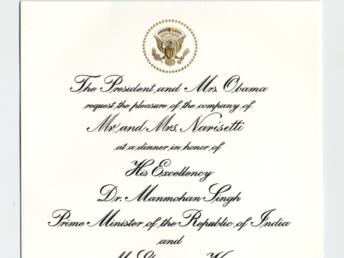 The White House employs several calligraphers just to handwrite special invitations.