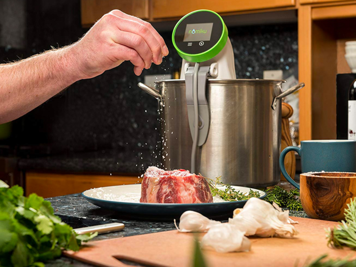 A WiFi-enabled sous vide cooker