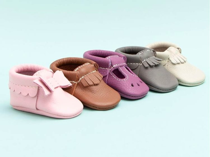 Adorable leather moccasins