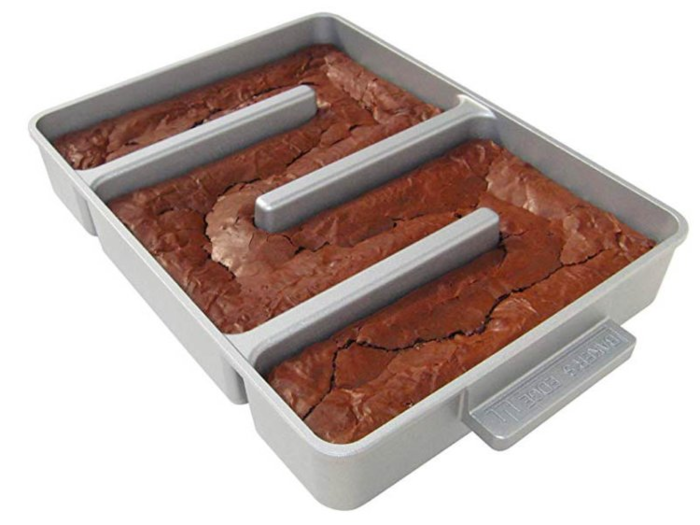 A baking pan that gives them more edge pieces