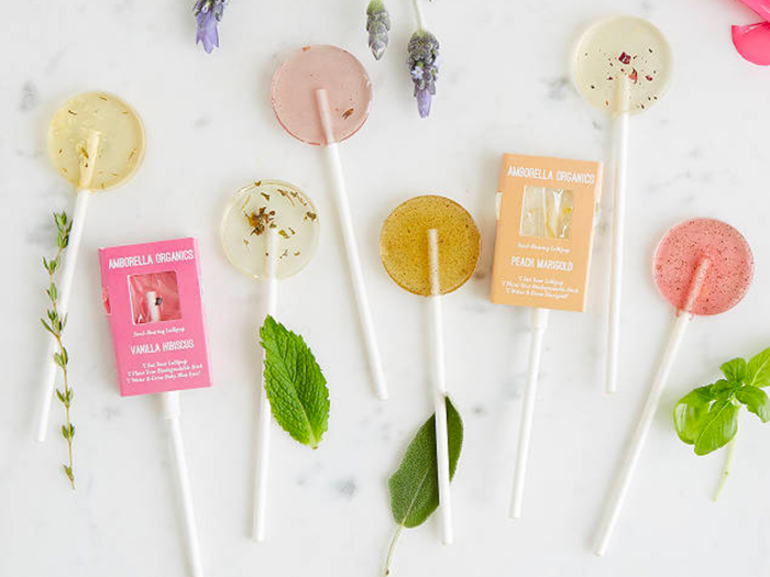 Delicious lollipops that can then be grown into herbs or flowers