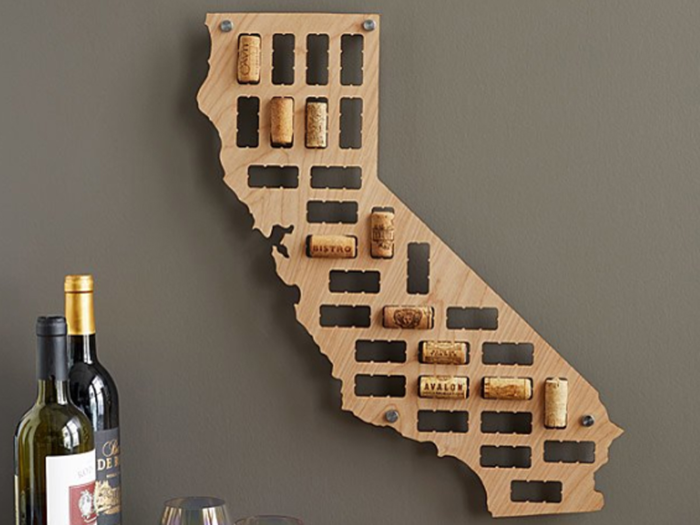 A decorative way to repurpose her old wine corks