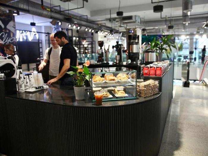 Once we made our way up the escalator, we found a Birch Coffee stand in the middle of the store.