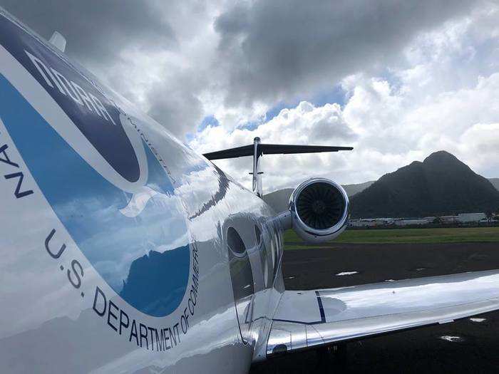 Gonzo is the only jet-powered plane in the Hurricane Hunter fleet.