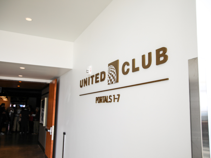 … and a United Airlines club.