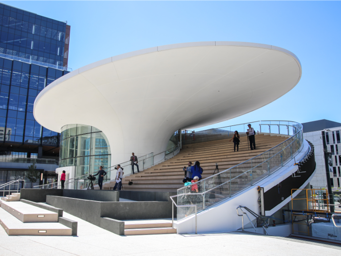 "Thrive City" now refers to what is roughly one block surrounding the new arena, including its outdoor plaza.