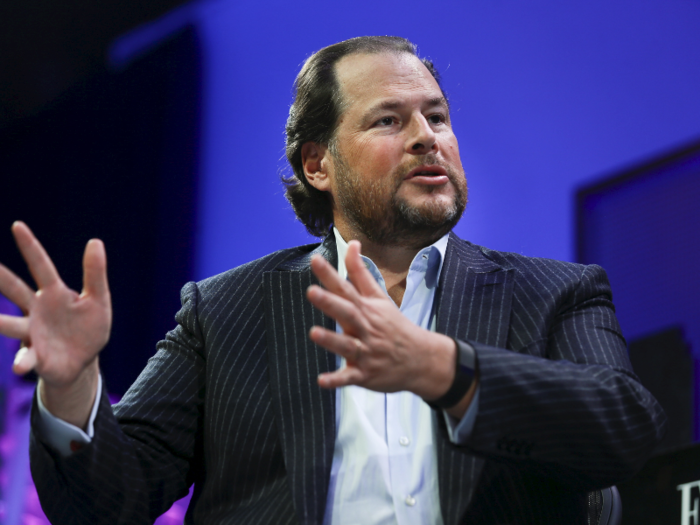 Salesforce CEO Marc Benioff has been known to ask rapid-fire questions.