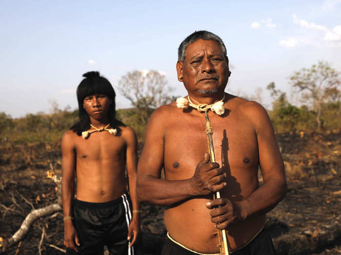 Chief Hector said the land the farmers were setting on fire was sacred to them. "It