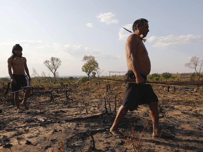 They hunt with bows and arrows. The fires have put them on high alert, and they said they would attack anyone who came onto their land unannounced.