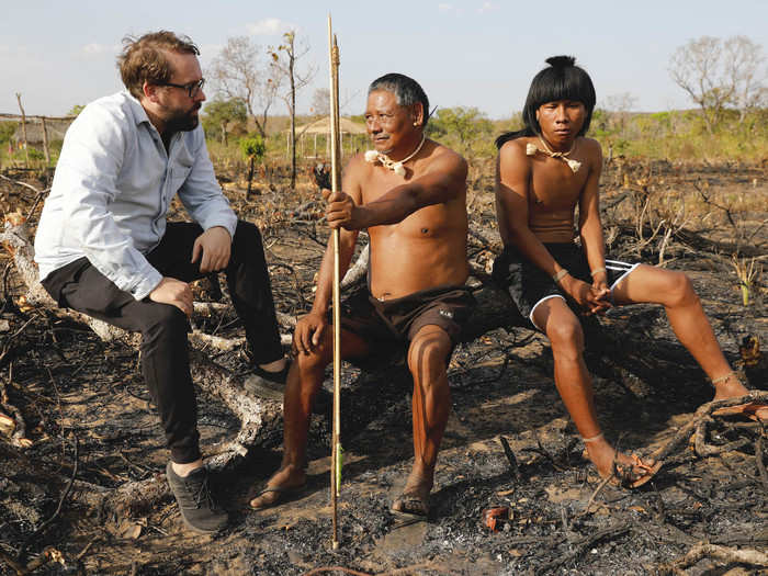 Paul Ronzheimer from BILD spoke to Hector and members of the tribe. They said the yearly fires have been happening in the Amazon for decades, but it