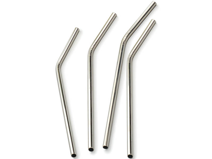 Reusable stainless steel straws