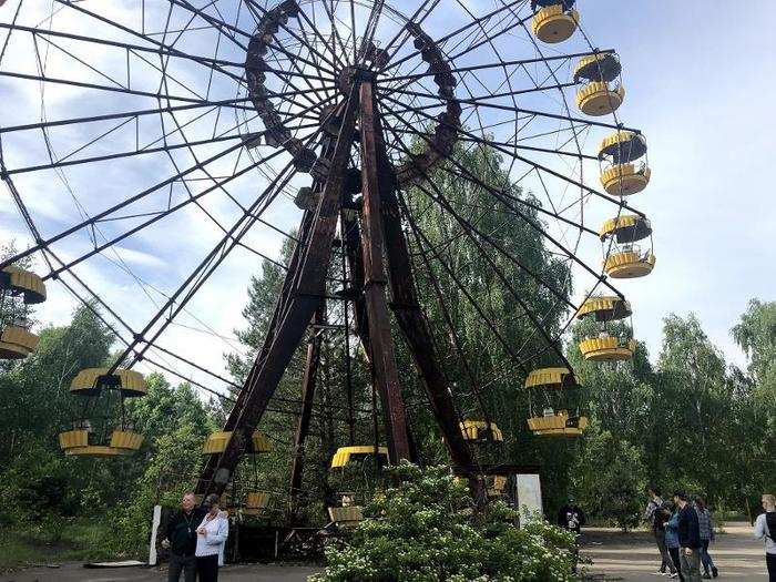 But at one point it reached 200 mSv near the Ferris wheel in Pripyat