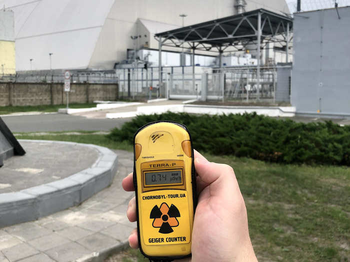 Throughout the trip, Zwick said he carried a Geiger counter, a device that can measure radiation levels, that he rented from the tour company for $10.