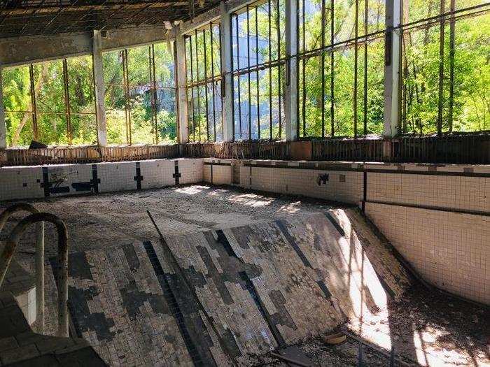 "That was our highlight," Aguilera said of visiting the abandoned pool.