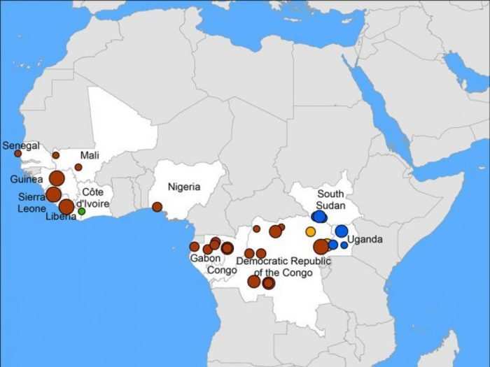 Since those two outbreaks, there have also been deadly outbreaks in Gabon, Ivory Coast, Uganda, Liberia, and Sierra Leone.