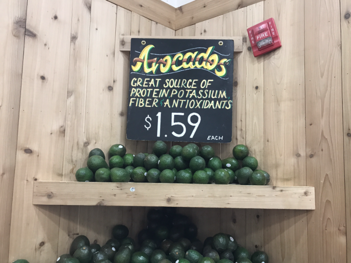 An avocado at Trader Joe