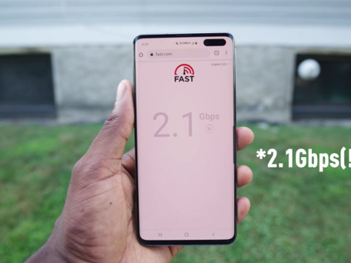 Using a different speed test, from Fast.com, Brownlee actually got over 2 gigabits per second.