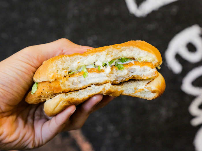 The patty is essentially a larger, juicier, spicier chicken McNugget. Its spicy black pepper is softened by the sweet and light bun, and the two are joined by the tanginess of the extra flavorful mayonnaise.