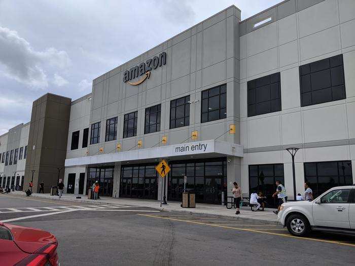 I headed inside for the tour, which was arranged by Amazon