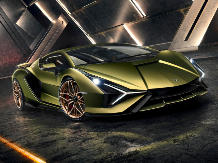 The Sián has a combined horsepower rating of 819, making ti the most powerful Lamborghini ever produced.