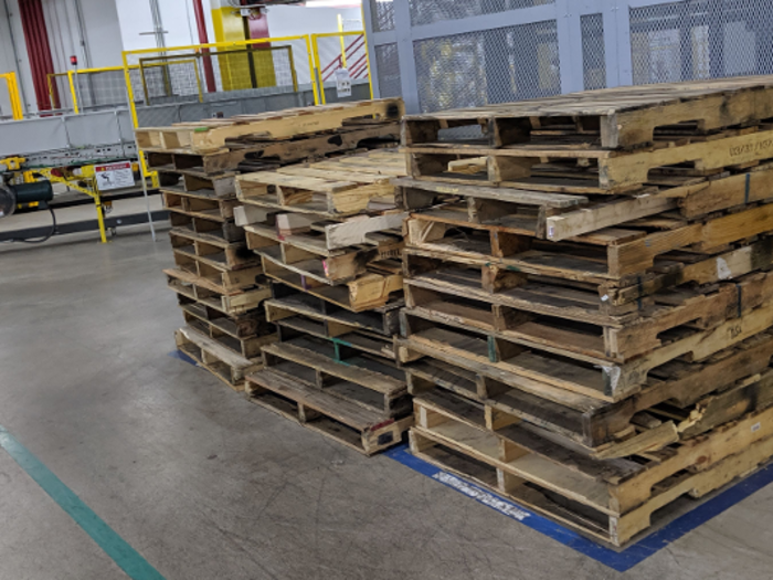 6. For all the modernization, and automation, and robots, shipping products in 2019 still means using wooden pallets.