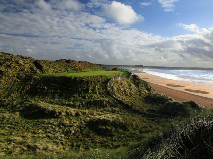 Australian golf pro and course designer Greg Norman was the creative force behind the original golf course at Doonbeg, which opened in 2002.