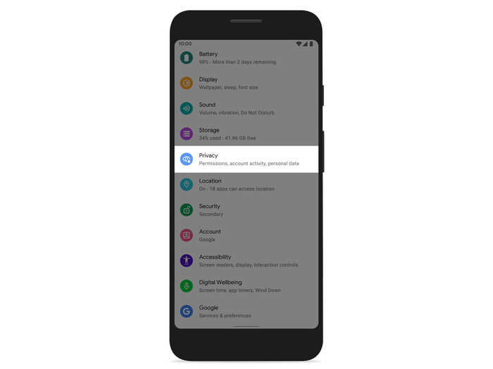 5. Privacy becomes easier on Android 10.