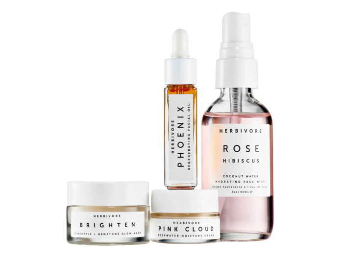 A natural travel skincare kit