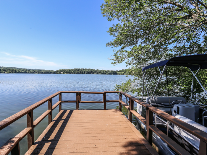 The buyer will be able to travel to and from the island using a solar-powered boat, which is shown below.