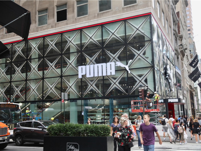 Though the brand is smaller than Nike and Adidas, Puma