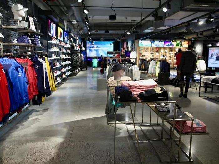 However, there was a notable organizational structure to the layout of the store. Each section was organized by sport.