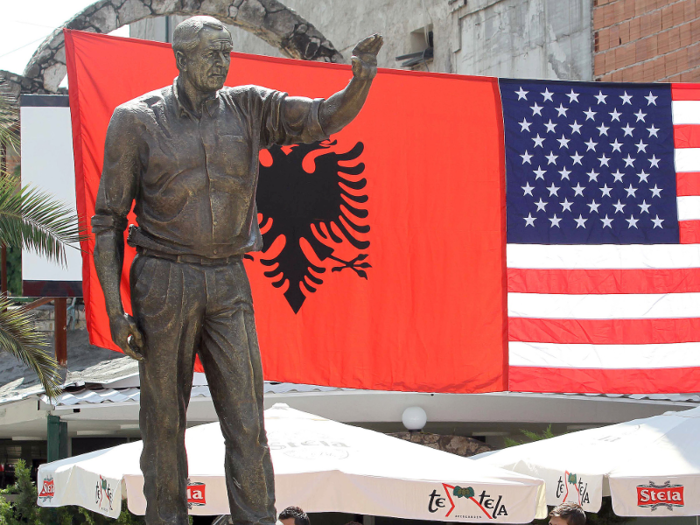 George W. Bush has a statue in Fushe Kruje, Albania.