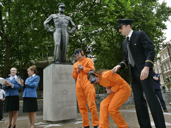 Dwight D. Eisenhower also has a statue in London.