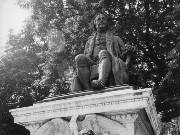 Benjamin Franklin has a statue in Paris, France.