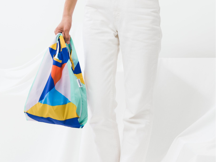 A stylish reusable bag that is an eco-friendly alternative to plastic