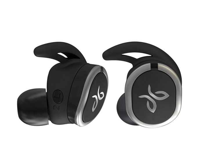 A pair of wireless headphones that stay put while you run