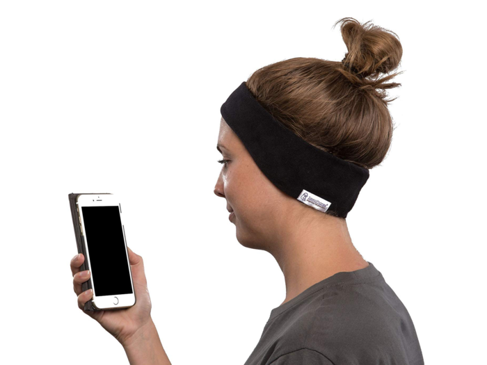 A headband that makes falling asleep to music easy